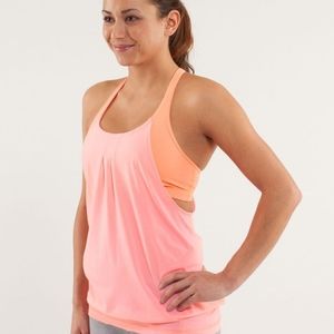 Lululemon Practice Freely Tank in Bleached Coral